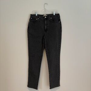 Madewell High Rise the Curvy Perfect Vintage Black Jeans
